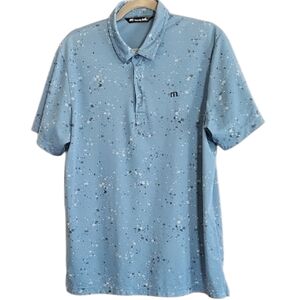 Travis Mathew Blue Golf Polo Size Large